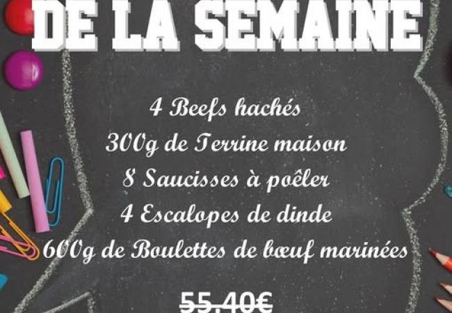 LE  PANIER pour cette semaine  dès mardi 08 septembre