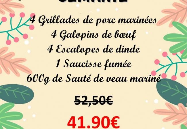 Le PANIER de la semaine sera disponible dès mardi  31 mars 2026