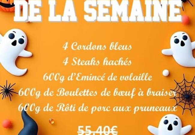 LE  PANIER pour cette semaine  dès mardi 27 octobre 2026