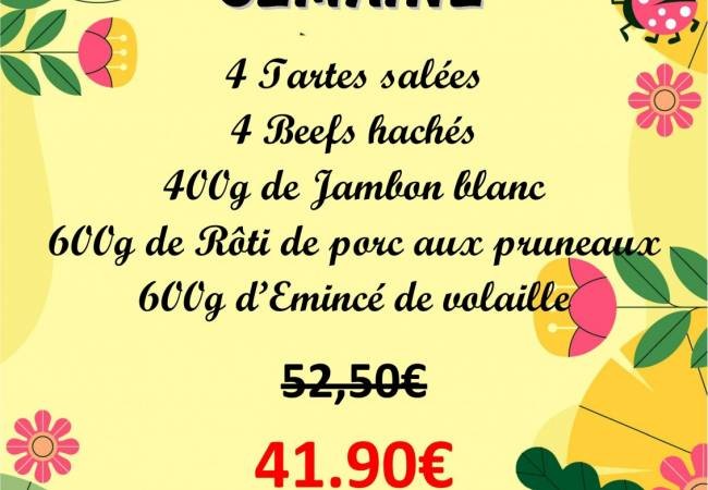 Le PANIER de la semaine sera disponible dès mardi 03 mars 2026