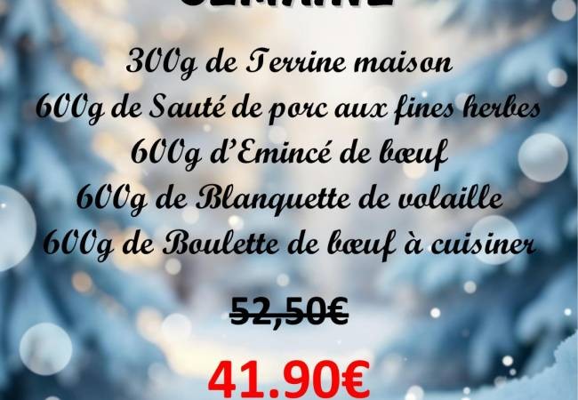 Le PANIER de la semaine sera disponible dès mardi 27 janvier 2026