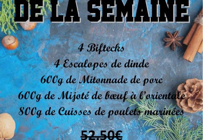 Le PANIER de la semaine sera disponible dès mardi 09 décembre 2025