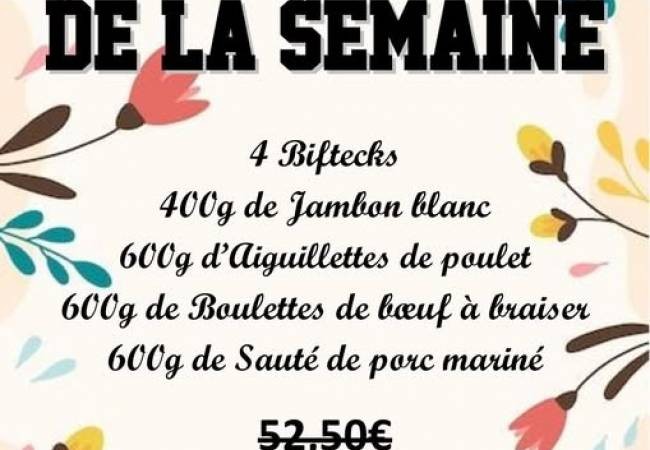 Le PANIER de la semaine sera disponible dès mardi  24 mars 2026