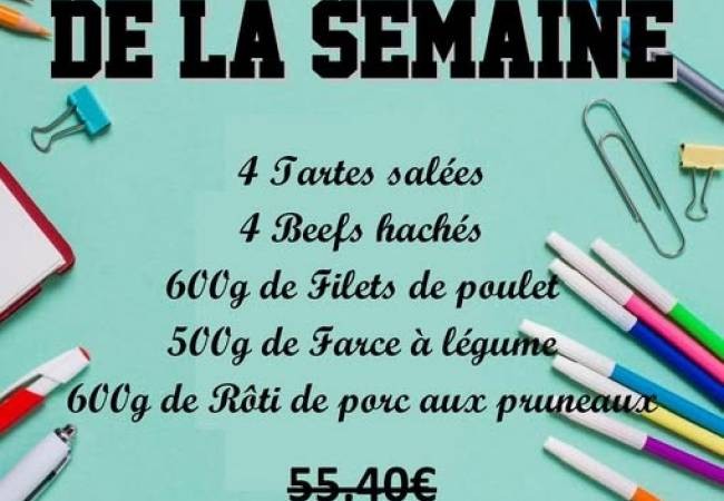 LE  PANIER pour cette semaine  dès jeudi 27 août