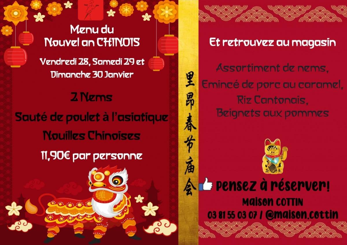 RV en CHINE pour ce we avec notre menu asiatique ...